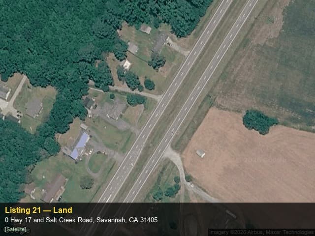 0 Hwy 17 and Salt Creek Rd, Savannah, GA — Land property for sale
